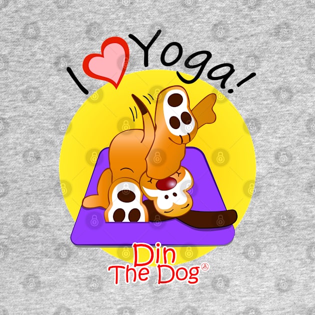 I Love Yoga! / Din The Dog Collection by Albriseda